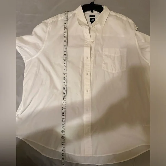 Men's‎ Gap Button-Down Shirt, Long-sleeved, Size Large White. NWOT - Picture 7 of 7